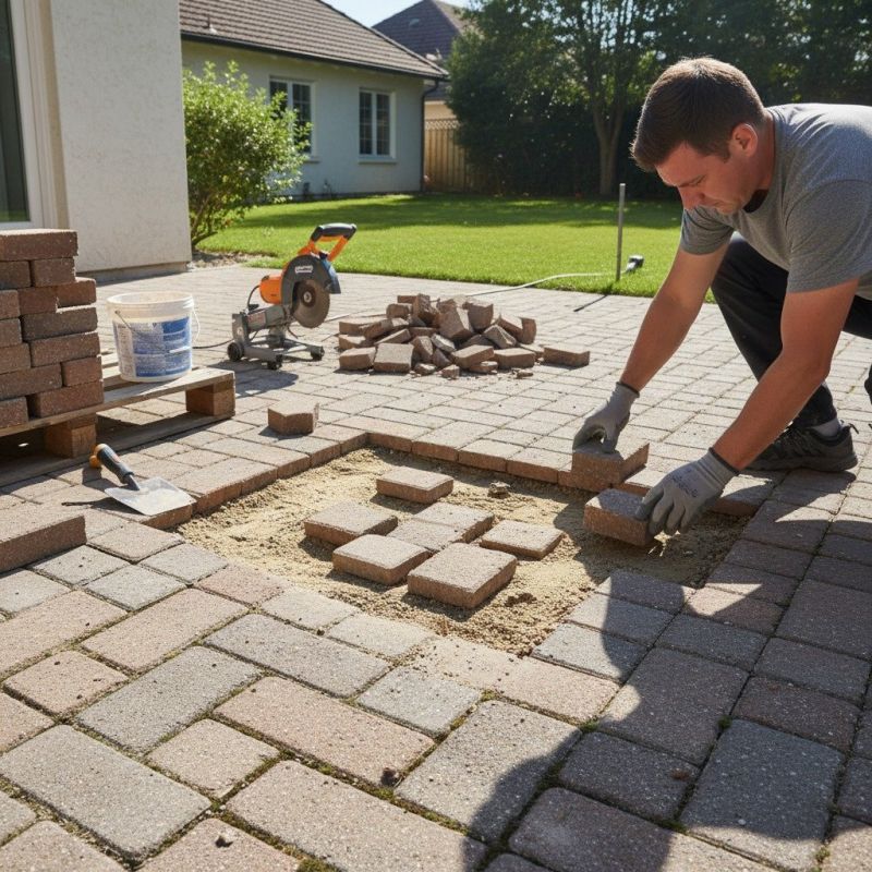 Driveway Pavers Repair detail