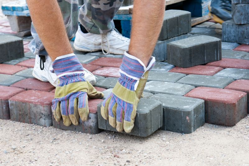 Paver Installation Team at Work